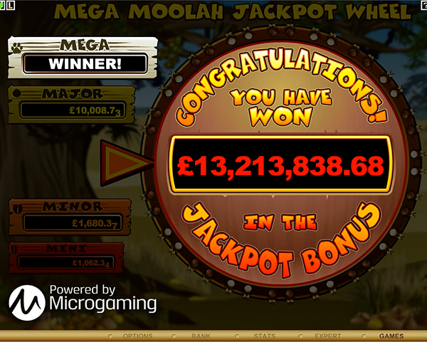 Mega Moolah screenshot