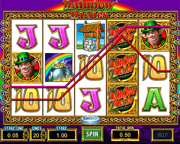 Rainbow Riches Free Spins screenshot